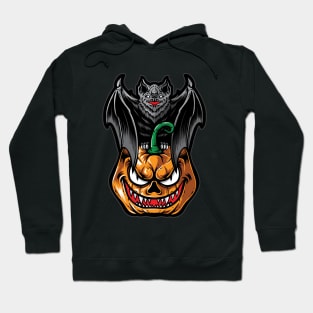 Bat and Pumpkin Halloween Hoodie